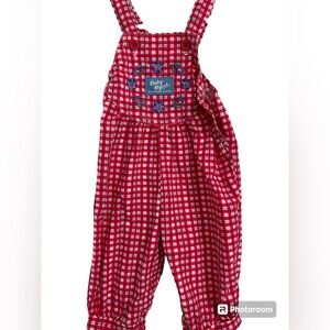 Oshkosh B’Gosh girls romper sear sucker embroidered EUC RARE vintage